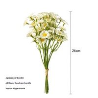 Petite fleur artificielle en soie, branche unique, écologique, réutilisable, pour la décoration de table de banquet, mariage et maison