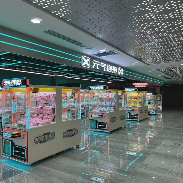 Indoor Play Claw Doll Machine Crane Machine Token Type Arcade Game Vending Machine Metal English 1 Year Warranty