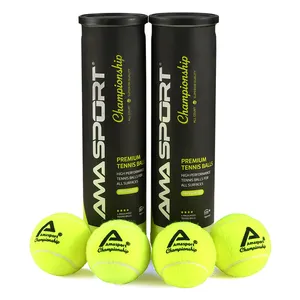 AMASPORT ITF Approved Good Rebounce Custom Professional Competition 4 Pieces Tennis Balls