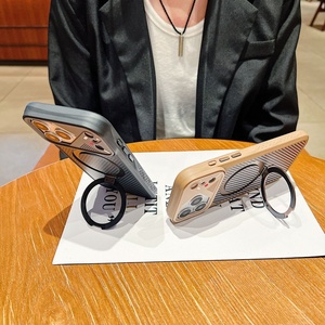 360 °   Funda Magnética Giratoria con Patrón de <span class=keywords><strong>Fibra</strong></span> de Carbono para iPhone 17 Pro Max, Delgada, Antigolpes, con Soporte Magnético, para Hombre <span class=keywords><strong>y</strong></span> Mujer - Product Image 6