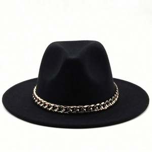 Chapeaux Fedora en Polyester et Coton Style Personnalisé avec Chaîne Dorée pour Fêtes et Pêche Unisexe – Vente en Gros Chine – Abordables - Product Image 6