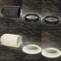Portalámparas de boca de tornillo E27 al por mayor con anillo de plástico accesorios de iluminación estilo de enchufe de metal directo del fabricante