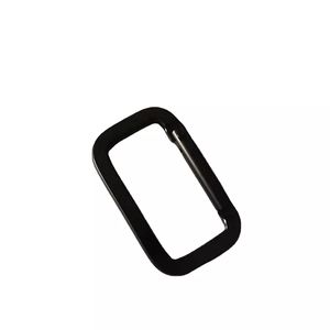 JRSGS Grosir 50MM Kait Karabiner Persegi Kustom Gantungan Kunci Karabiner Aluminium Kait Karabiner Persegi Panjang Hitam - Product Image 6