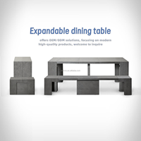 Ensemble de table et de chaises de salle à manger extensible pour 6 à 12 personnes avec banc de 300 cm