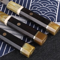 Couteau de cuisine japonais de haute qualité, divers styles, lame AUS-8, bois d'ébène chinois, finition miroir HD, couteau de chef, couteau à sushi, couteau à sashimi