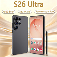 Smartphone S26 Ultra 5G, appareil photo HD 108MP, résolution haute définition, 8000mAh, grand écran de 6,99 pouces, double SIM, téléphone mobile Android