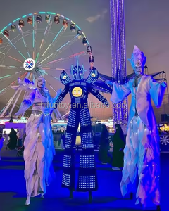 Funtoys Night Club Party Performance Wear <strong>Rave</strong> Bar LED Luminous Flash Suits <strong>Men</strong> <strong>Clothing</strong> LED Dance Tron Robot Costume - Product Image 3