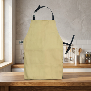 Delantal de algodón estilo sencillo con cintura ajustable sin bolsillos para uso diario en la cocina - Product Image 5