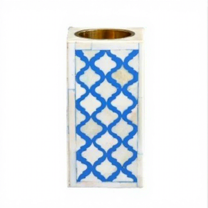 เชิงเทียนแบบฝังกระดูกทำมือตกแต่งบ้านสไตล์พรีเมี่ยม - Product Image 1