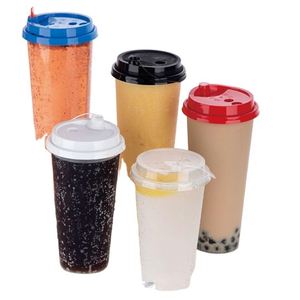 500ml PP <b>Plastic</b> Juice <b>Drinking</b> Coffee <b>Cup</b> Disposable 12oz PP <b>Plastic</b> <b>Cup</b> for Milk Tea - Product Image 2