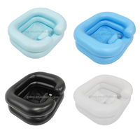 Portable PVC portable shampooing bol air cheveux lavage bassin personnes âgées handicapées gonflable shampooing bassin