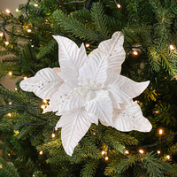 Fleurs artificielles Rose Fleurs de Noël Noël Halloween Décorations de fête Paillettes dorées Arbre de Noël pour la décoration de la maison Cadeaux Accessoires