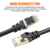 Câble réseau CAT6A 600 MHz 26AWG 4 paires torsadées 8 conducteurs 6 mm 6,5 mm CCA BC OFC UTP FTP SFTP