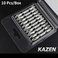 Foret hélicoïdal double embout Phillips PH2 en acier allié KZS2, revêtement titane, pour perçage de métaux, embout de tournevis pneumatique