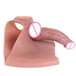 Big <b>Dildo</b> 7 Inches Hollow Strap on <b>Dildo</b> with Pants Penis Extension Silicone <b>Dildo</b> for Men - Product Image 3