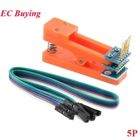 Soporte de Prueba para PCB con Clip de 2.54mm de Espaciado, Herramienta de Grabación, Sonda Pogo Pin, Cable de Programación para 3P 4P 5P 6P 7P 8P 9P 10P 12P