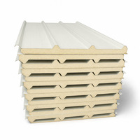 Panneau sandwich PIR imperméable et anticorrosion, panneau d'isolation de façade écologique personnalisé pour chambre froide et entrepôt