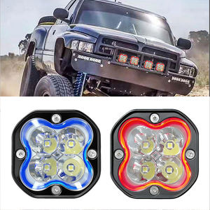 ไฟสปอร์ตไลท์มอเตอร์ไซค์ RGB ทรงสี่เหลี่ยม 3 นิ้ว แบบขายส่ง ไฟ LED กันน้ำ ไฟตัดหมอก ไฟขับขี่ 4 เลนส์ สำหรับรถออฟโรด เหมาะสำหรับรถจี๊ป SUV - Product Image 4