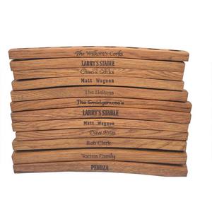 Supports muraux Blanton Bourbon Horse Stoppers Présentoir en <span class=keywords><strong>liège</strong></span> gravé au laser - Product Image 4