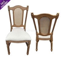 Chaise de jardin en résine plastique dorée et blanche sculptée, style royal de luxe, pour mariage, événement, banquet, réception – Fournisseur direct usine