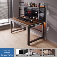Bureau d'étude compact tout-en-un pour chambre à coucher avec panneau perforé pour ordinateur et table de jeu