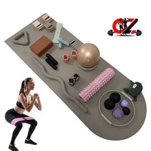 CZ Factory Customization Pilates Accessories Custom Weights Gym Fitness Set Power Ring <b>Bar</b> Beam Silicone Dumbbell Socks Yoga <b>Mat</b> - Product Image 1