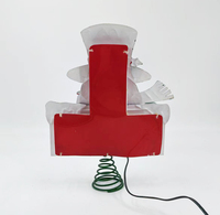 Vente en gros d'usine, Père Noël en métal avec lumière LED, étoiles pour le sommet de l'arbre de Noël, pour une utilisation en intérieur, articles de Noël