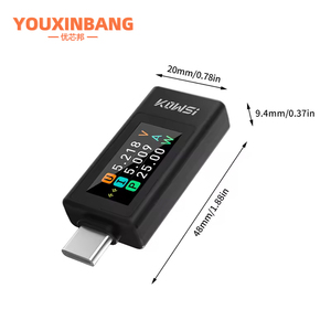 Typ-C Strom-und Spannungs überwachung 4-30V 0-8A Leistungs messer Tester Digital Detector Meter Electronic Kit KWS-1902L - Product Image 2