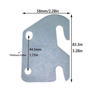 Cnc gia công giường đường sắt với móc tấm đồ nội thất phần cứng dập các bộ phận cho đầu Giường & footboard khung phòng ngủ khung - Product Image 2