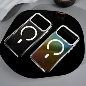 Coque de téléphone magnétique antidéflagrante pour <span class=keywords><strong>iPhone</strong></span> 17 Series Transparent Glitter Protective Back Covers - Product Image 3