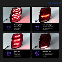 Conjunto de Luces Traseras LED Secuenciales para Chevrolet Captiva 2011-2017, Luz de Freno, Reversa, Direccional, Enchufar y Usar, Repuestos para Auto