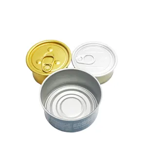 100ml 200ml food grade tin containers tin cans canned tuna for sea food with lid TC-A40