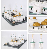 Blocs de construction éducatifs en plastique OEM de la Grande Mosquée de la Mecque en Arabie Saoudite, échelle 1:1, très demandés