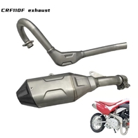 Pièces et accessoires CRF110F, silencieux d'échappement en acier inoxydable CRF110F, échappement CRF110 avec dessus en carbone, diamètre intérieur du silencieux 39 mm