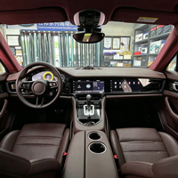 Pour Porsche Panamera 970 2010-2016 ACARDASH Kit 3 pièces : double écran + panneau avant + panneau arrière de climatisation - Accessoires de mise à niveau
