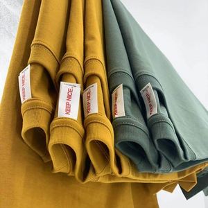 Heavyweight Unisex Black Blank Plain Custom Men Oversized Streetwear Graphic T Shirts Cotton T-shirts for Men - Product Image 4