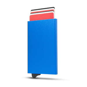 Di động <span class=keywords><strong>RFID</strong></span> chặn Slim công suất lớn tự động Pop Up nhôm chủ thẻ cho thay thế các truyền thống ví da - Product Image 1