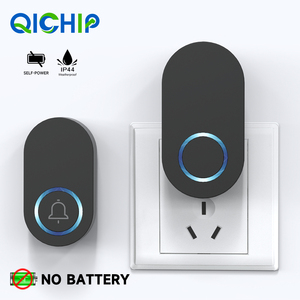 Nhà mới không dây chuông cửa 60 nhạc chuông điều khiển từ xa tự Tạo điện không thấm nước ngoài trời Vườn cửa chuông cắm điện - Product Image 1