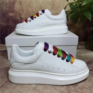 Zapatillas Deportivas Casuales con Cordones de Diseño Am, Plataforma con Amortiguación, Color Blanco, para Mujer y Hombre, Primavera, Invierno, Ocio, Caminar, Antideslizantes - Product Image 2