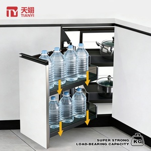 TIANYI Wholesale Hardware Accessories Kitchen <b>Corner</b> <b>Basket</b> Storage Box Kitchen Utensil Storage <b>Basket</b> Monster Pull-out <b>Basket</b> - Product Image 3
