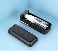 Fiber Optic Cleaner with Fiber Wiping Clamp Safe for Hands Replaceable Cotton Pads Alcohol Bottle Inside