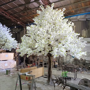 4 Mét Trắng Trang Trí Đám Cưới Nhân Tạo Hoa Anh Đào Cây Vải Lụa Hoa Cây - Product Image 3