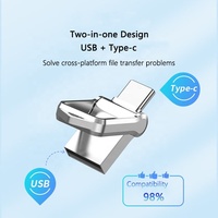 Clé USB C haute vitesse à double interface 64 Go 32 Go Type C Clé USB 128 Go 2 Go 4 Go 8 Go 16 Go Clé USB C pour Smartphone