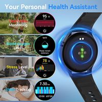 WATCH4 PRO Montre Intelligente Multifonctionnelle BT Écran d'Appel Étanche pour Sport Podomètre Musique-Electronique Grand Public