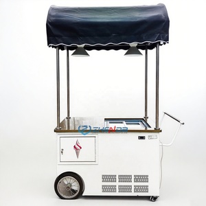 Voitures de livraison de nourriture électriques 2025, kiosque de jus d'extérieur, stand alimentaire mobile avec abri, chariot alimentaire pour centre commercial - Product Image 1