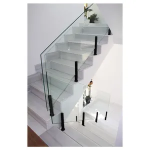 Tıkaç temperli cam merdiven/balkon korkulukları ve korkulukları korkuluk tasarımı Stairfor projesi