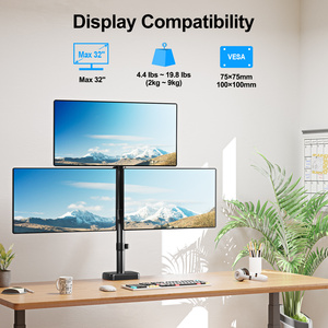 32 inch ba màn hình đứng 3 cánh tay Màn hình chủ núi hỗ trợ máy tính - Product Image 2
