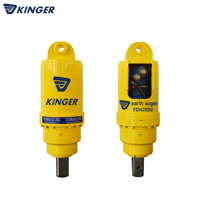 Mini-excavatrice KINGER avec foreuse hydraulique montée pour le forage de trous