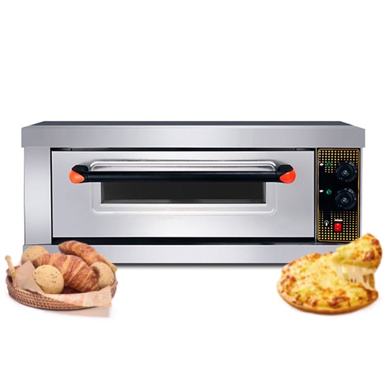 Thương mại thiết kế mới 220V thép không gỉ điện bánh Pizza nướng Lò nướng bánh mỳ