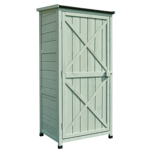 Outdoor rainproof sunscreen Tools Shed Classic Garden Shoes Storage Soild Wood Cabinet